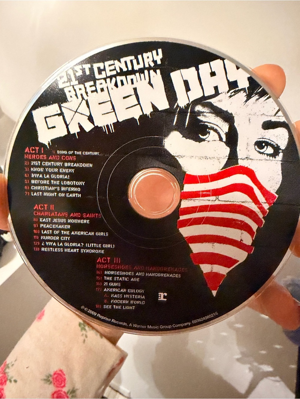 GREEN DAY 21st Century Breakdown CD Black & Red Disc Good Condition